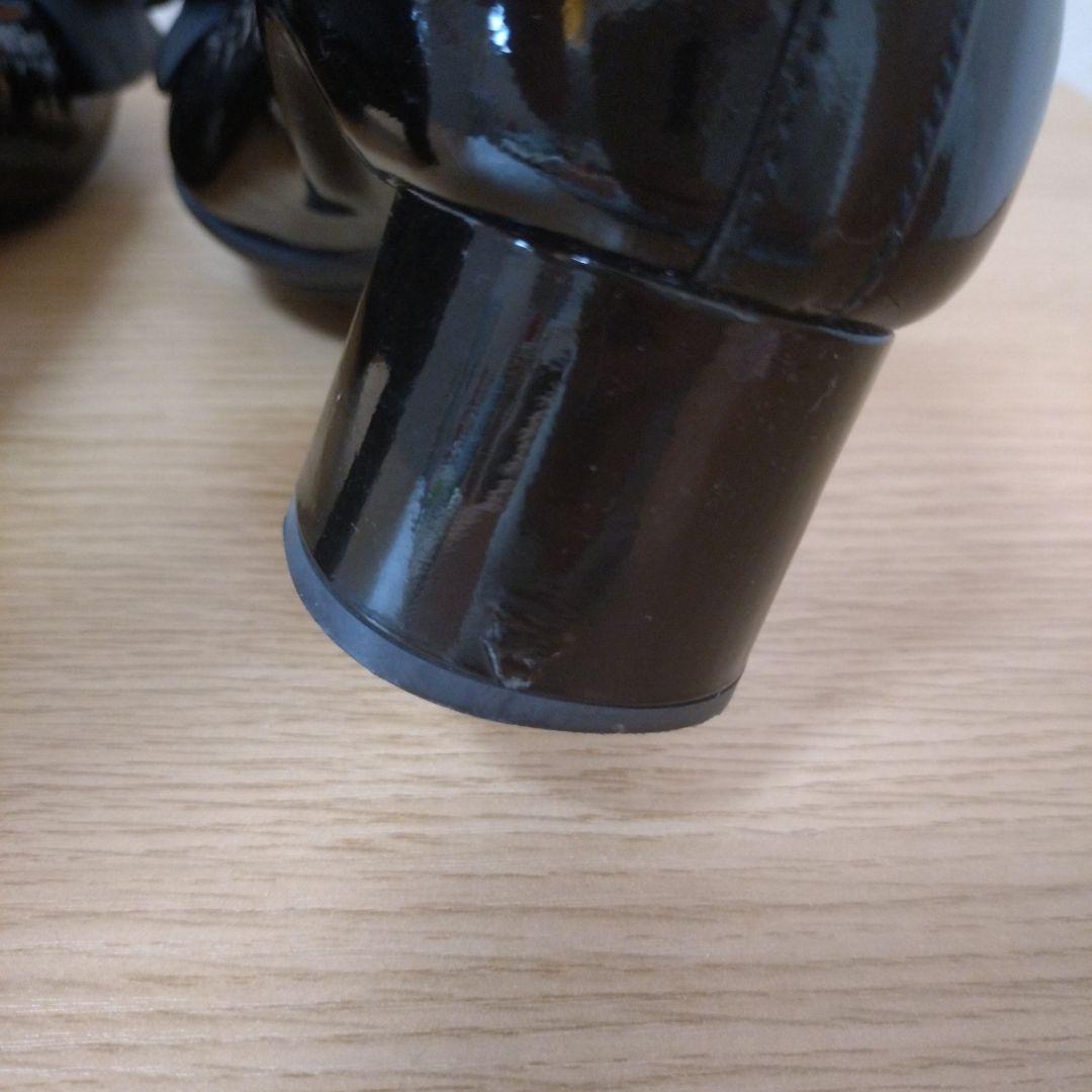 美品　PRADA ブラック リボン付きパンプス