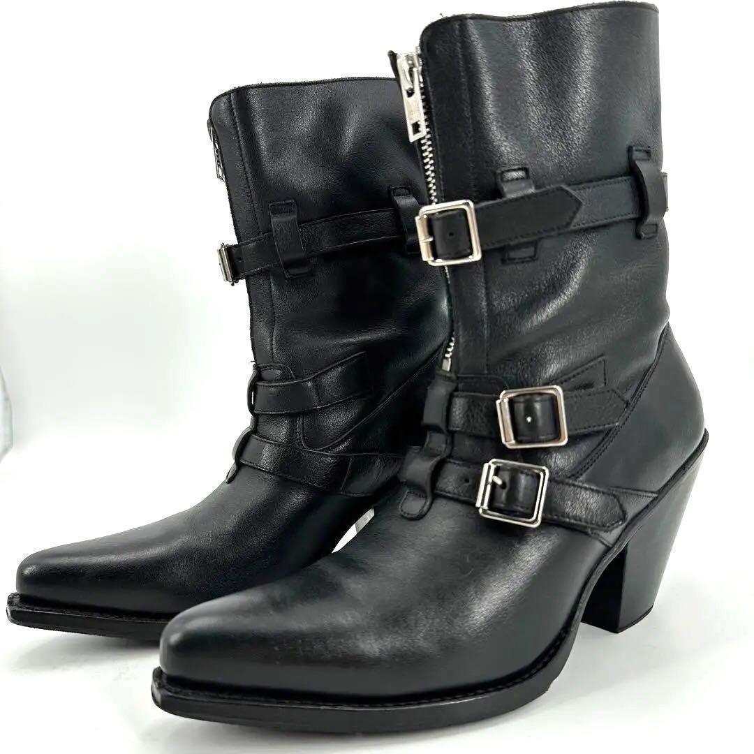 【エディ期】 19SS CELINE 35 ブーツ ブラック 黒 レザー ヒール