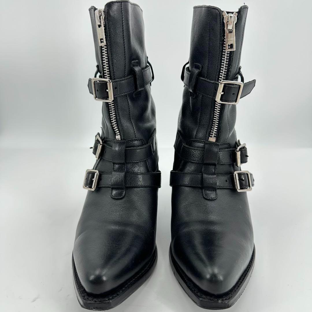 【エディ期】 19SS CELINE 35 ブーツ ブラック 黒 レザー ヒール