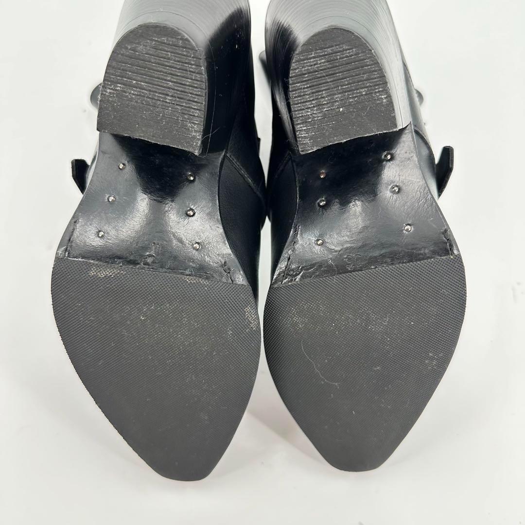 【エディ期】 19SS CELINE 35 ブーツ ブラック 黒 レザー ヒール