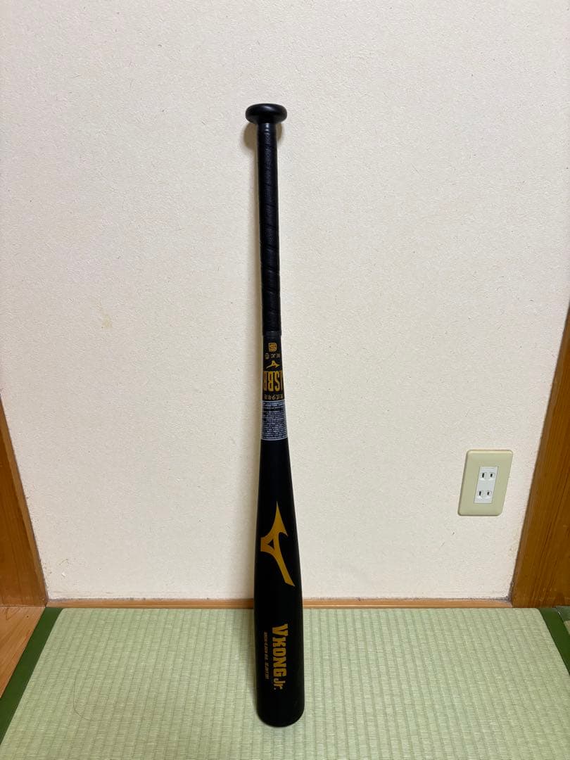 ミズノ V-KONG Jr. 軟式バット 黒金
