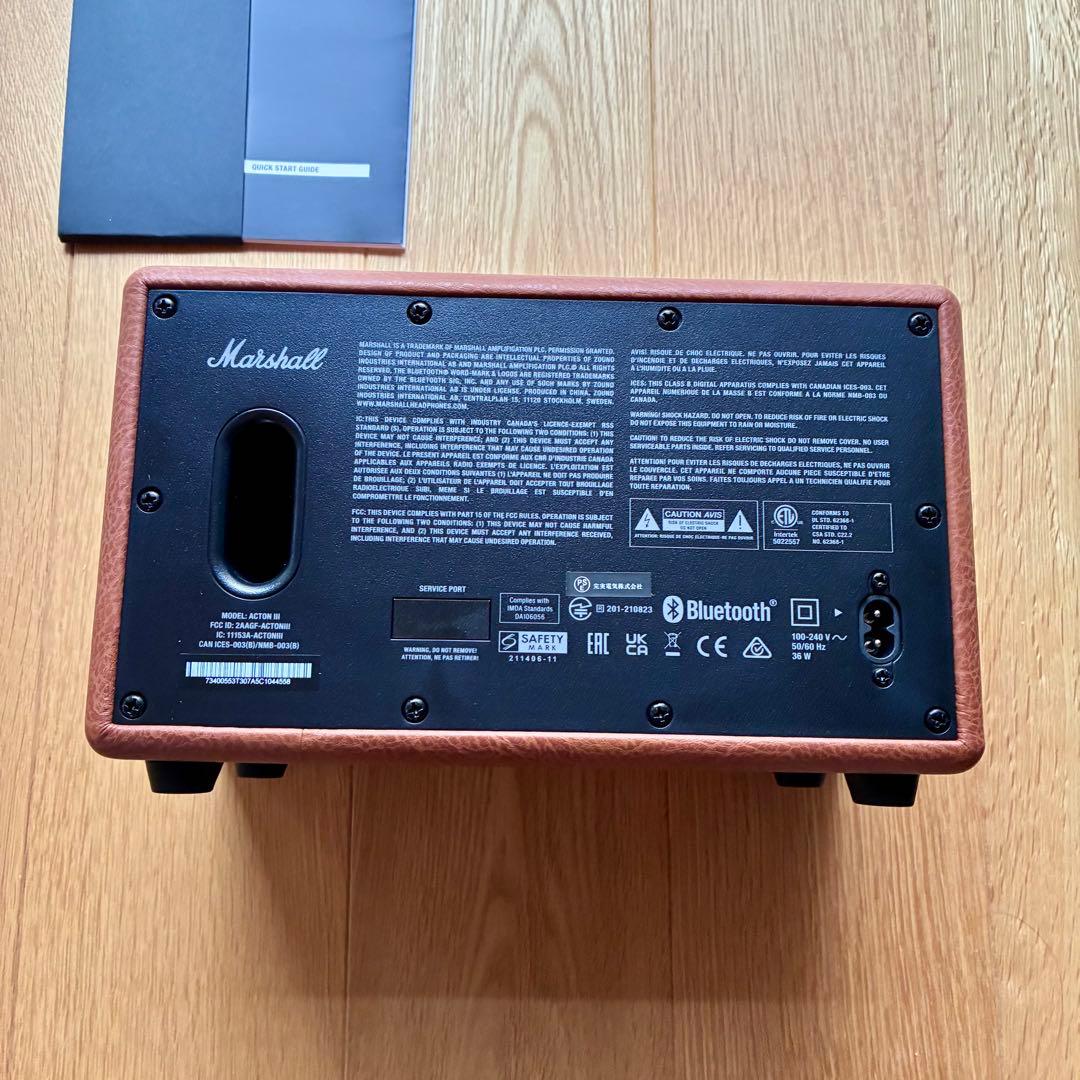 Marshall bluetooth スピーカー ActonⅢ ブラウン
