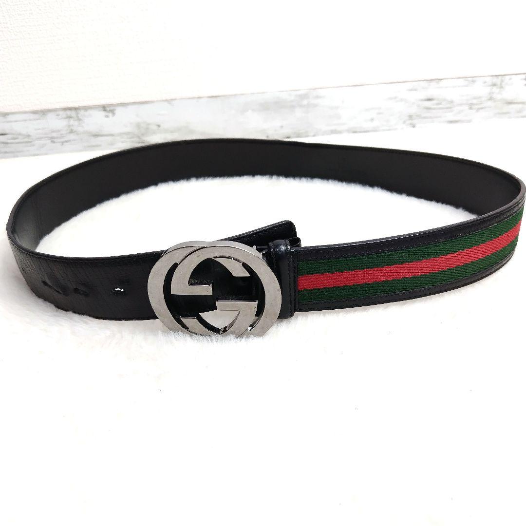 ✨美品✨【レア】GUCCIグッチ インターロッキング ベルト 114984