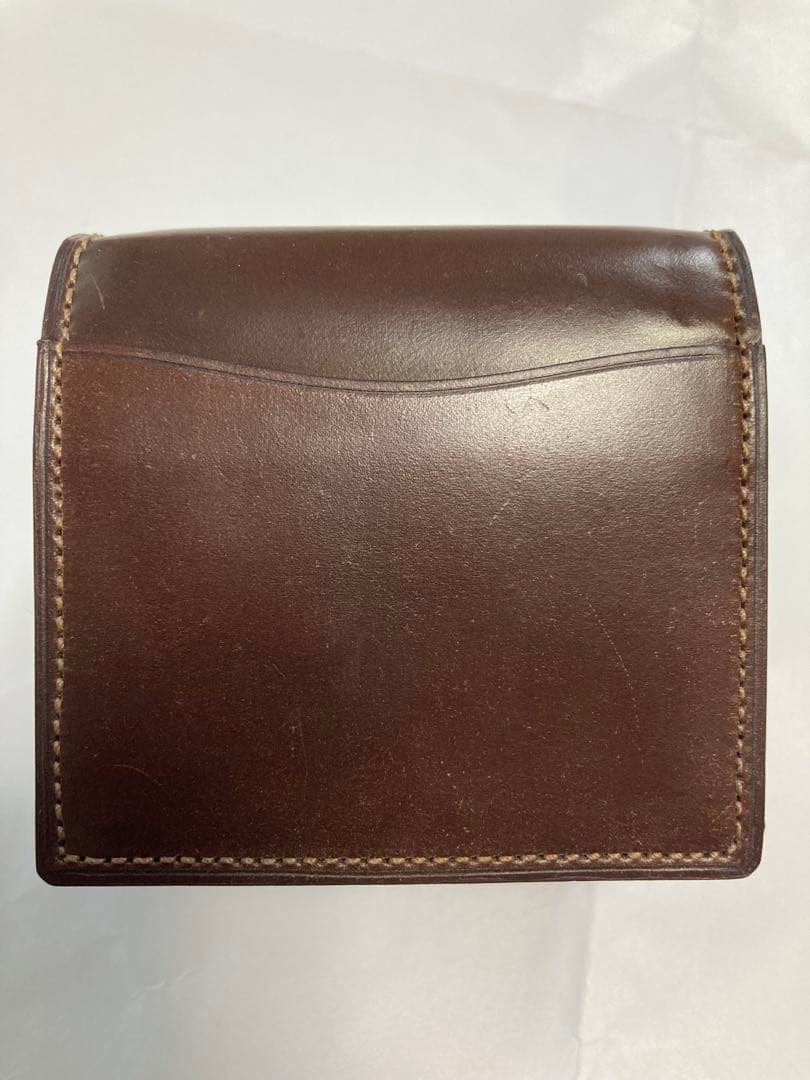 【未使用】ガンゾ ホーウィン シェルコードバン BOX 小銭入れ ナチュラル