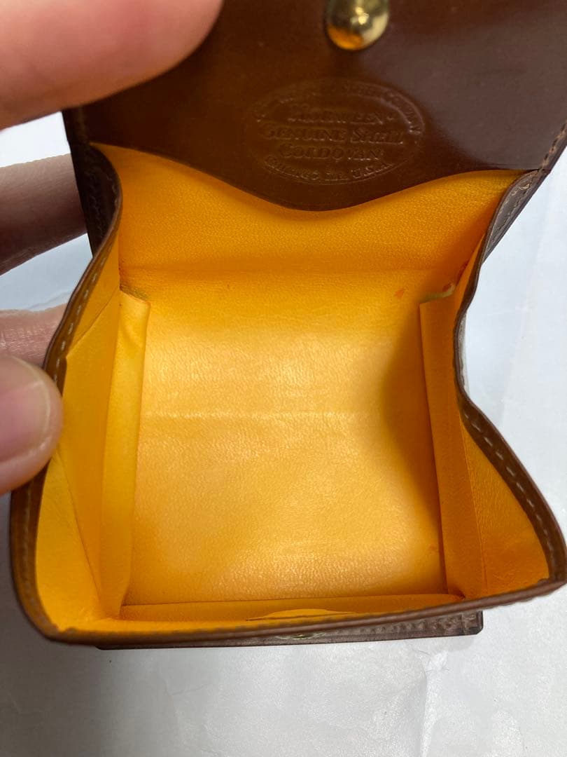 【未使用】ガンゾ ホーウィン シェルコードバン BOX 小銭入れ ナチュラル