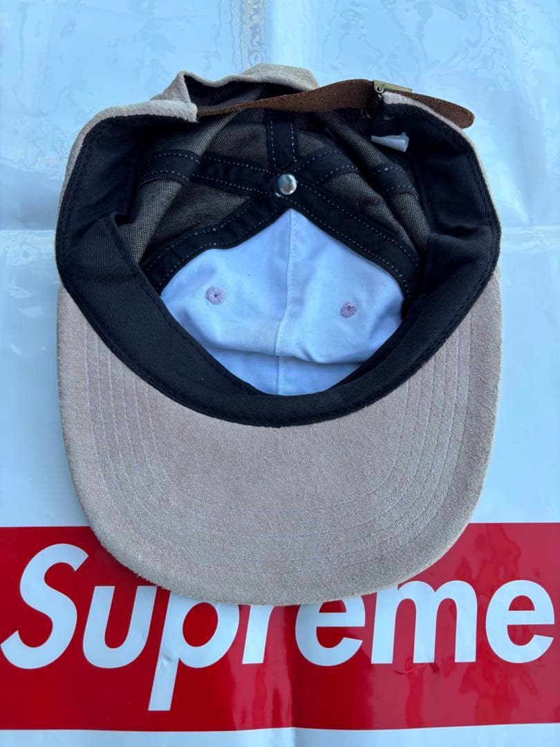 Supreme Classic Logo 6-Panel ベージュ Sロゴ