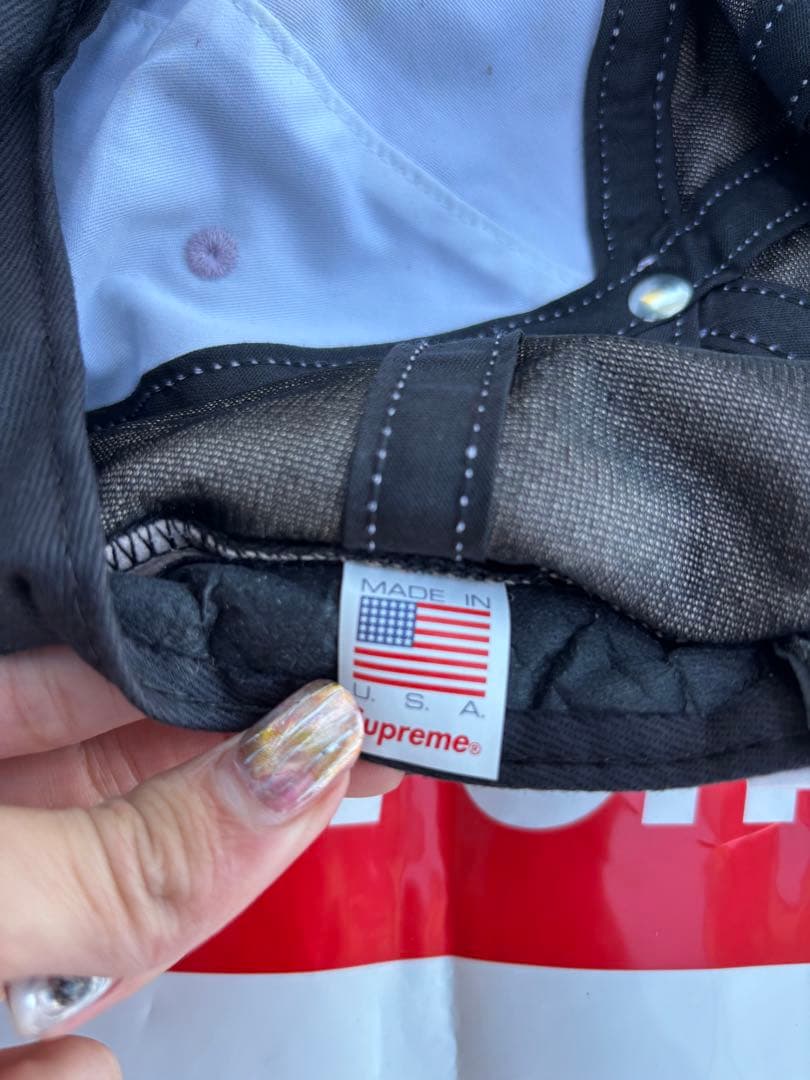 Supreme Classic Logo 6-Panel ベージュ Sロゴ