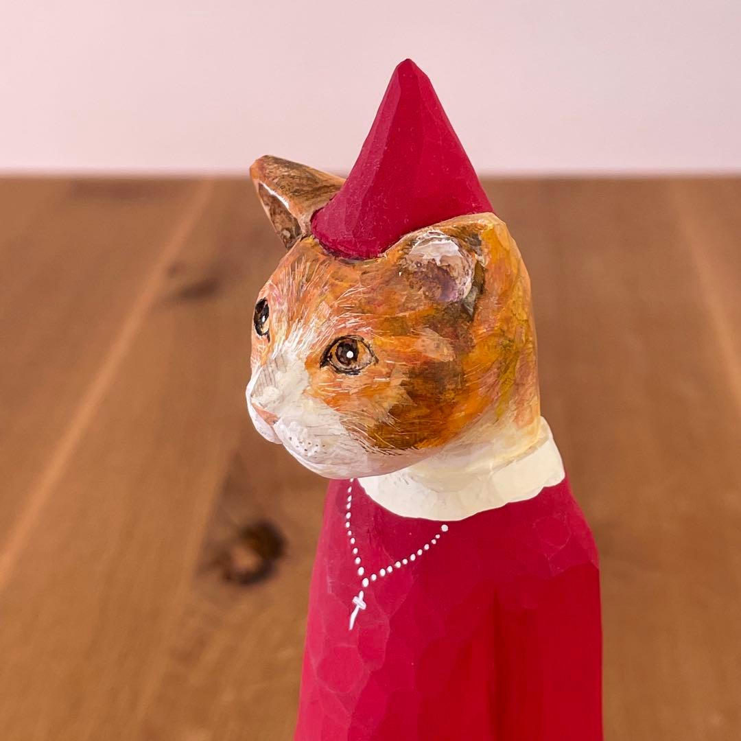 イソベサンタ アニマルサンタ ネコ 茶白