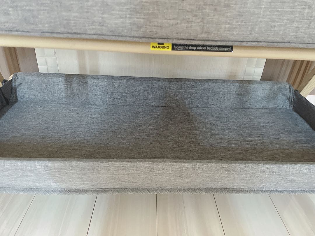 美品‼︎ 半年間使用 HZDMJ ベビーベッド　グレー ネントレ 遮光