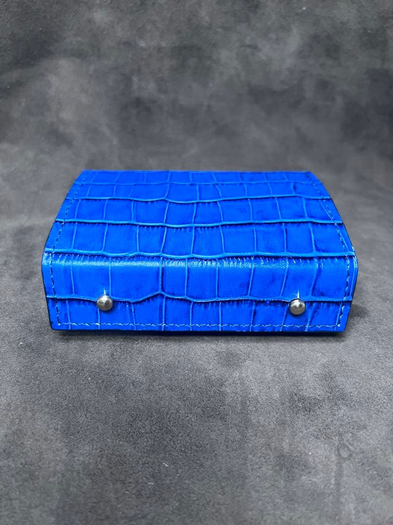 エムピウ ミッレフォッリエ　同型　本革財布　クロコダイル型押しレザー