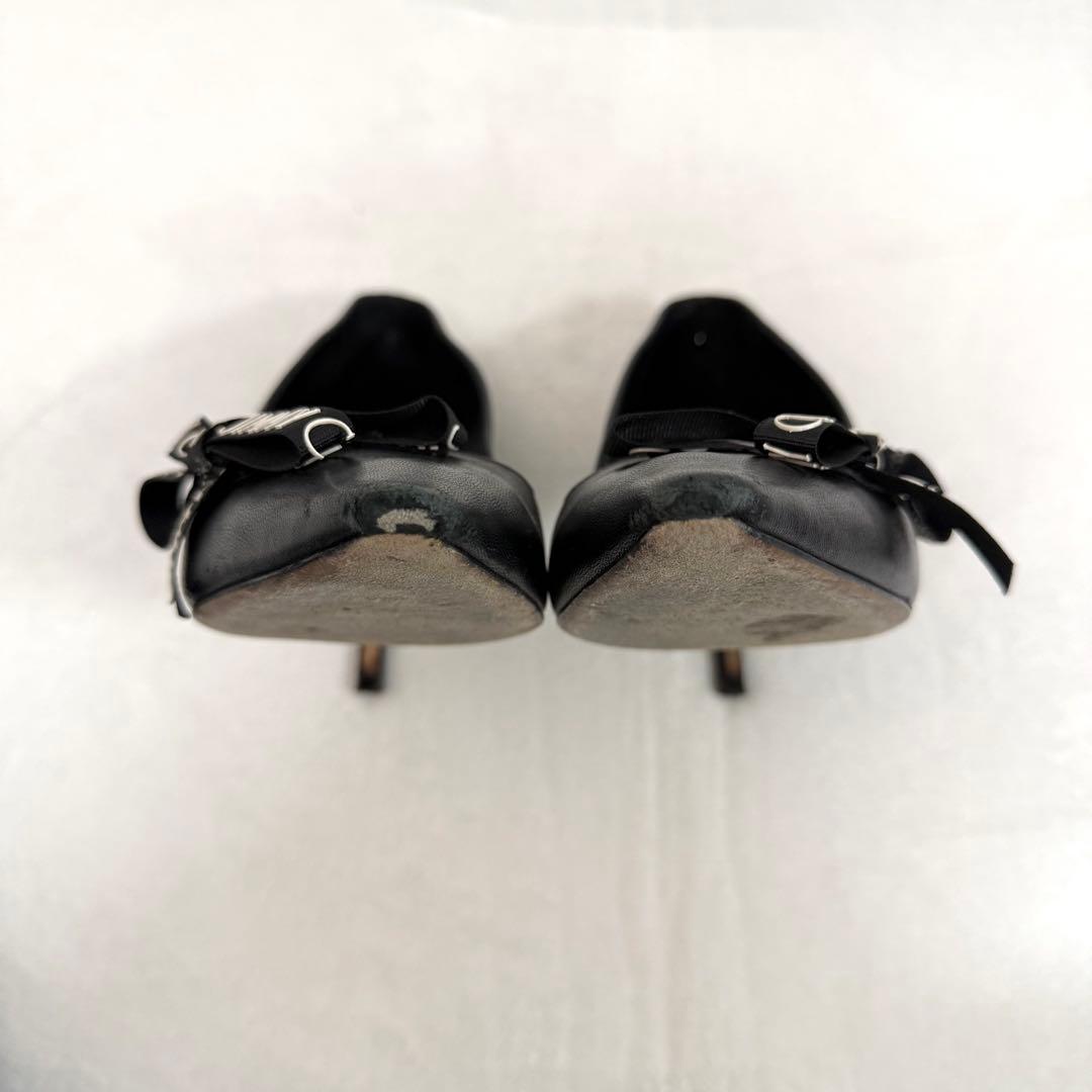 JIMMY CHOO ブラック ハイヒール ポインテッドトゥ