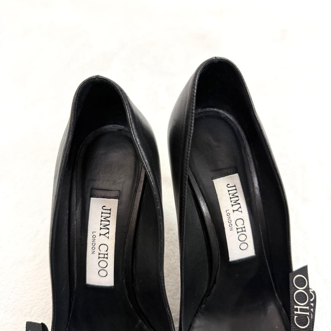 JIMMY CHOO ブラック ハイヒール ポインテッドトゥ