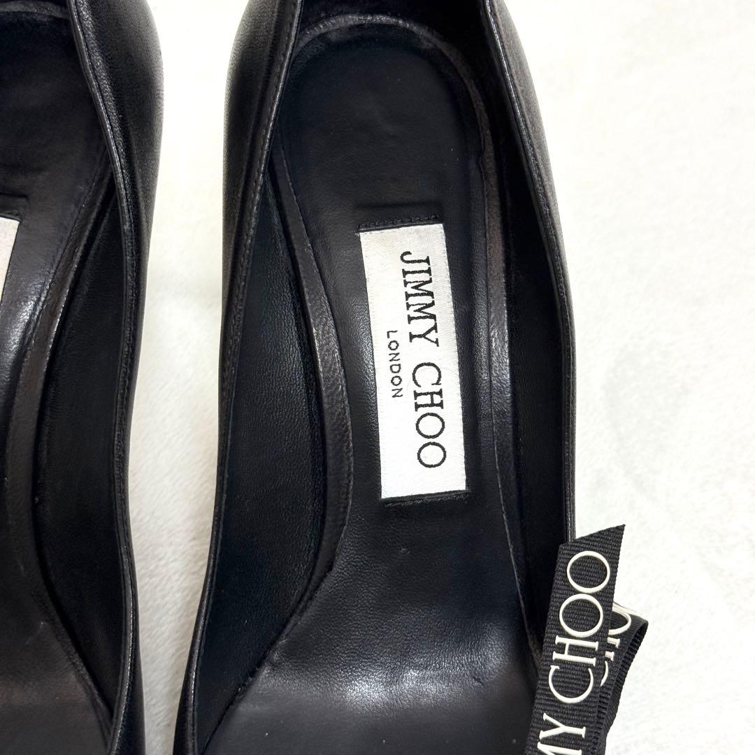JIMMY CHOO ブラック ハイヒール ポインテッドトゥ