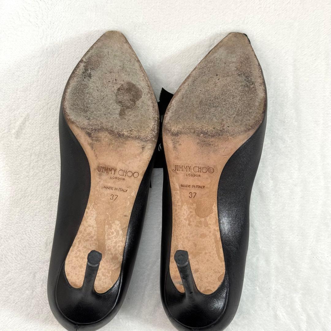 JIMMY CHOO ブラック ハイヒール ポインテッドトゥ