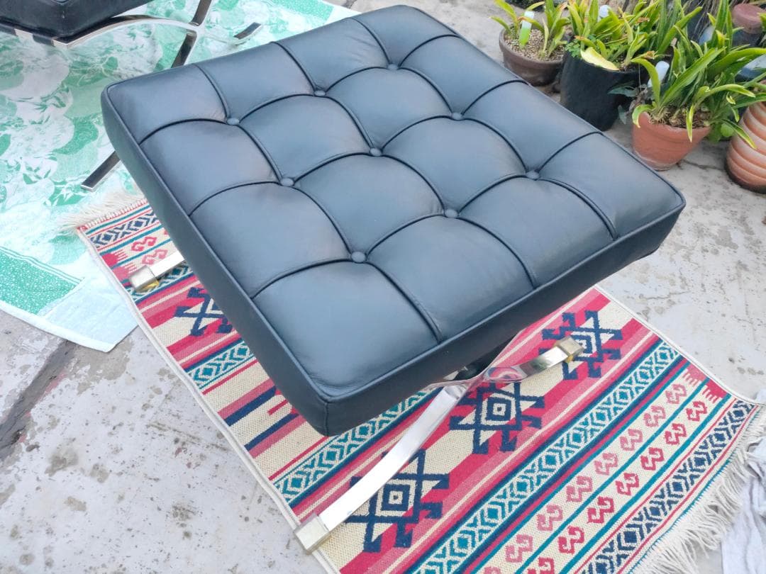 【すっきー様、専用】本革☆バルセロナチェア スツール②☆リプロダクト☆美品