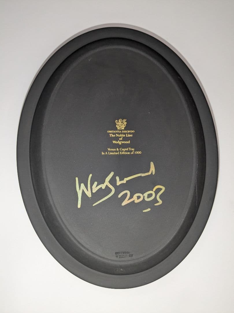 【直筆サイン付/世界1000個数限定品】ウェッジウッド　メダリオントレイ【箱付】