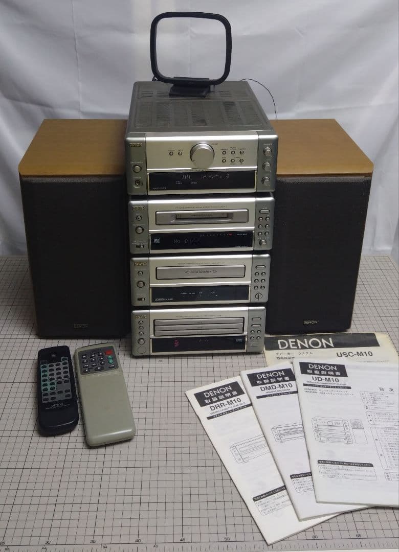 DENON UD-M10 MD カセット スピーカー セット ミニコンポ