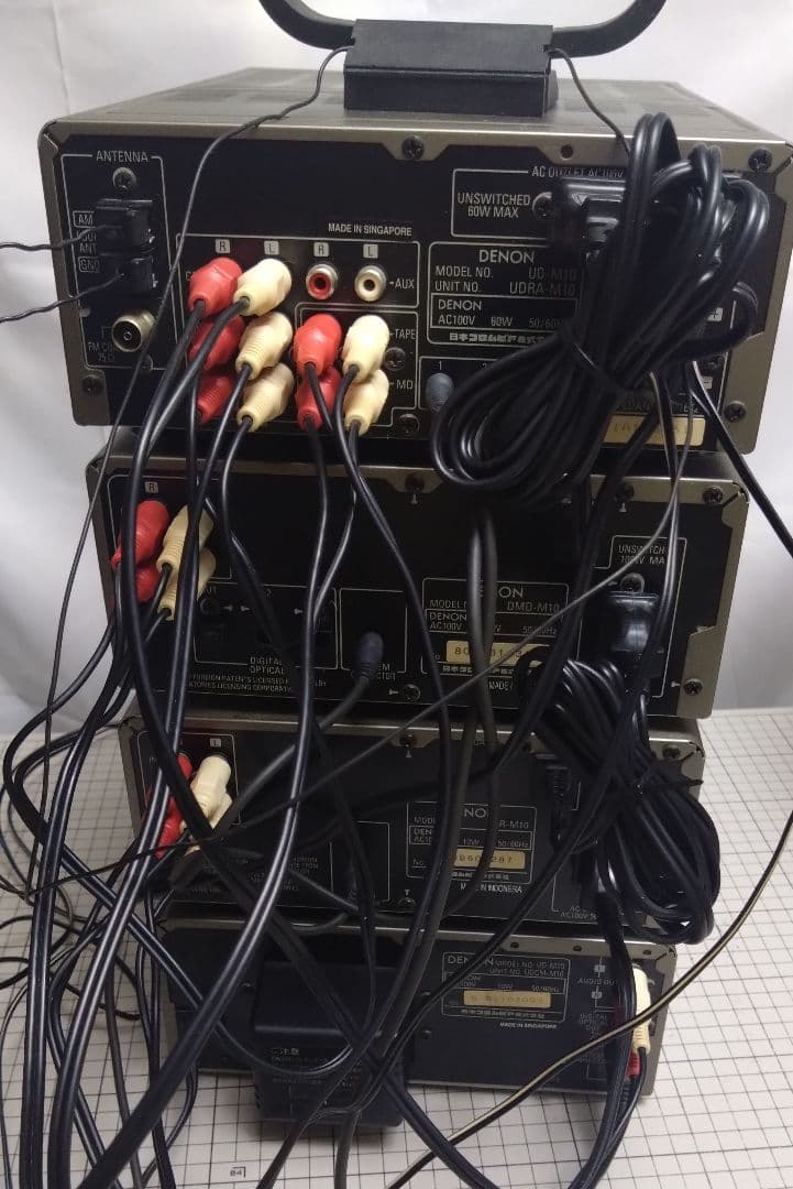DENON UD-M10 MD カセット スピーカー セット ミニコンポ