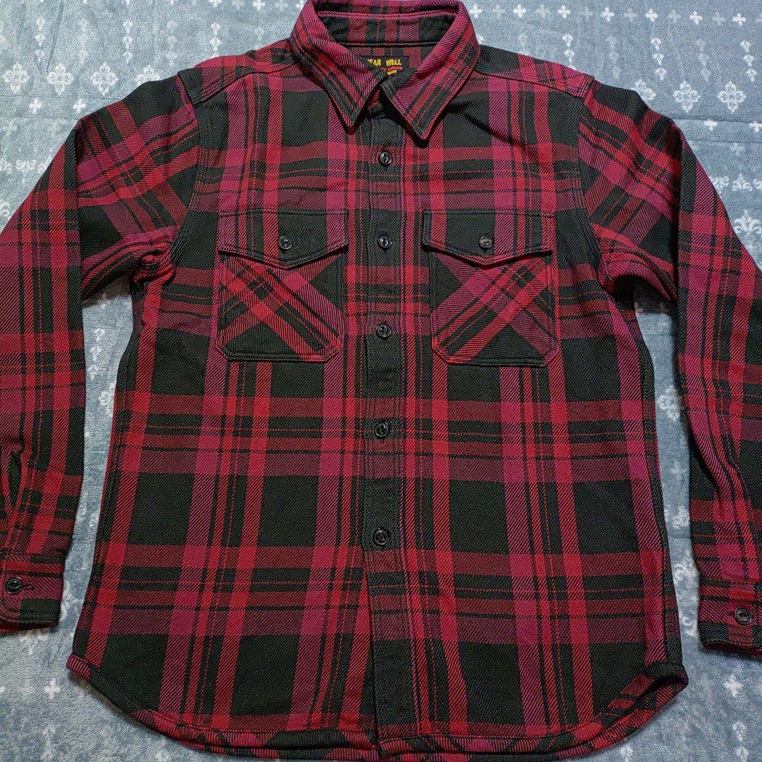 新品 ウエス UES 長袖シャツ 502355 エクストラヘビーネルシャツ L