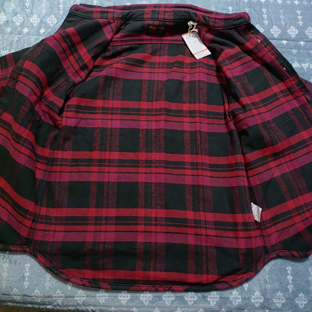 新品 ウエス UES 長袖シャツ 502355 エクストラヘビーネルシャツ L