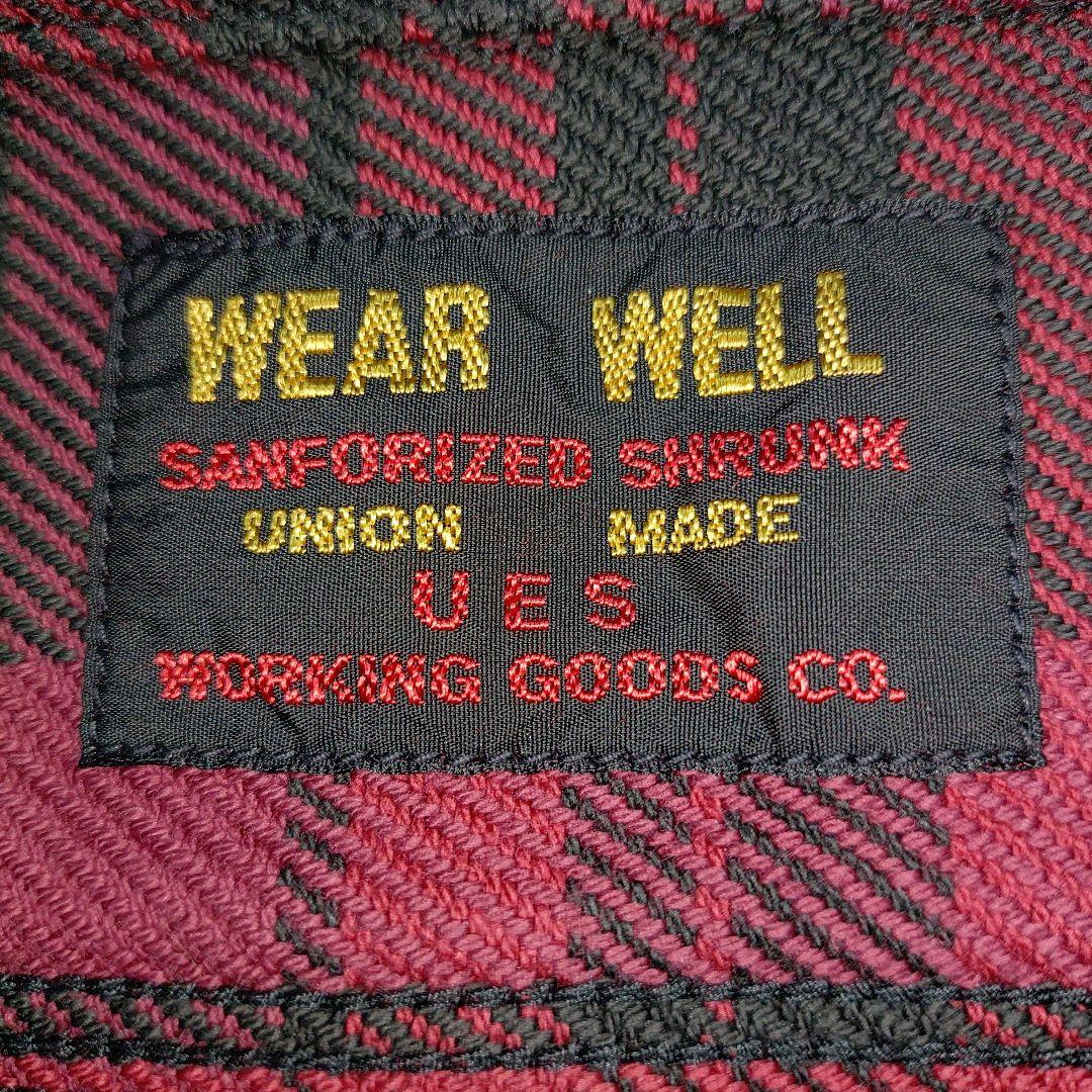 新品 ウエス UES 長袖シャツ 502355 エクストラヘビーネルシャツ L