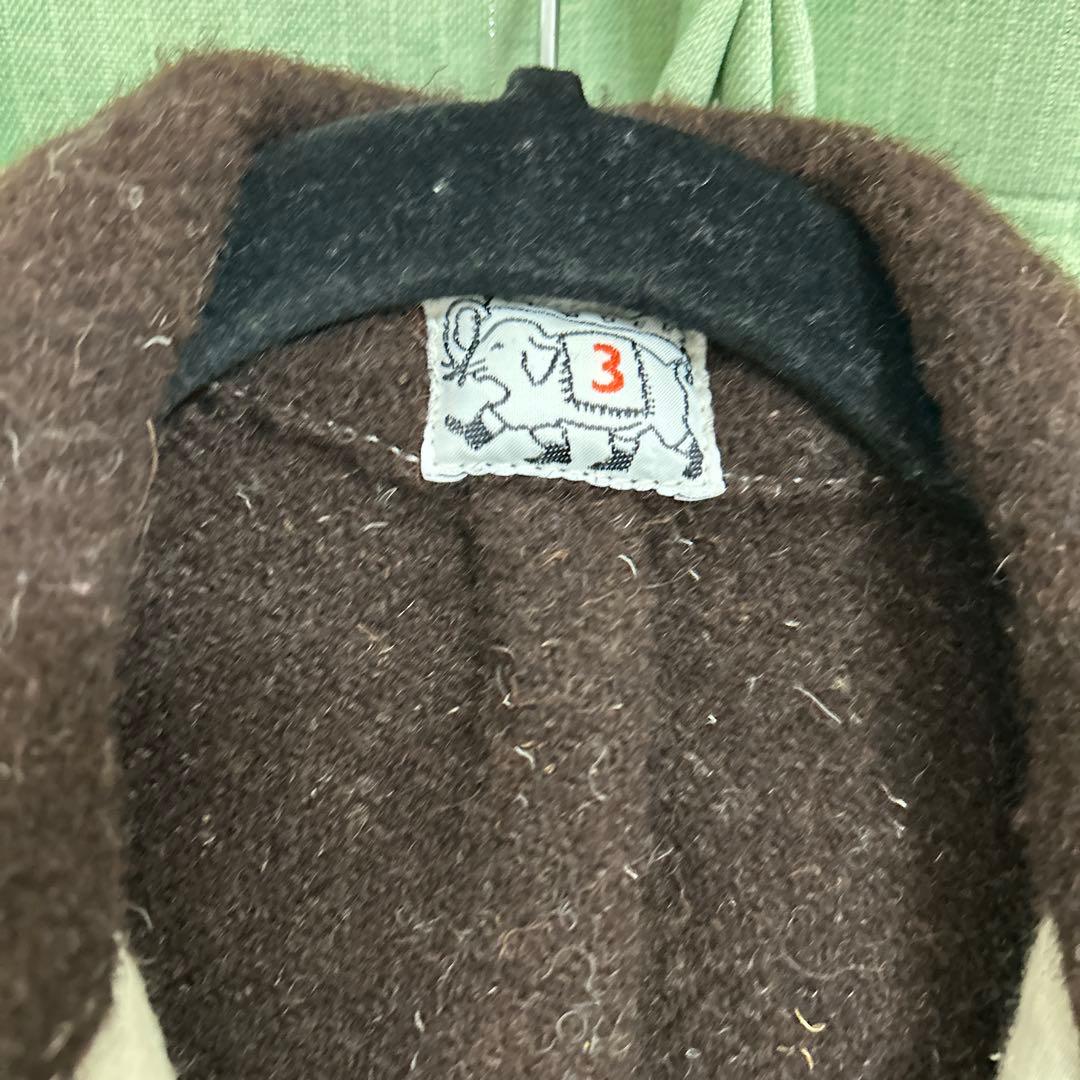 ウール ダブルブレストジャケット サイズ3 ブラウン