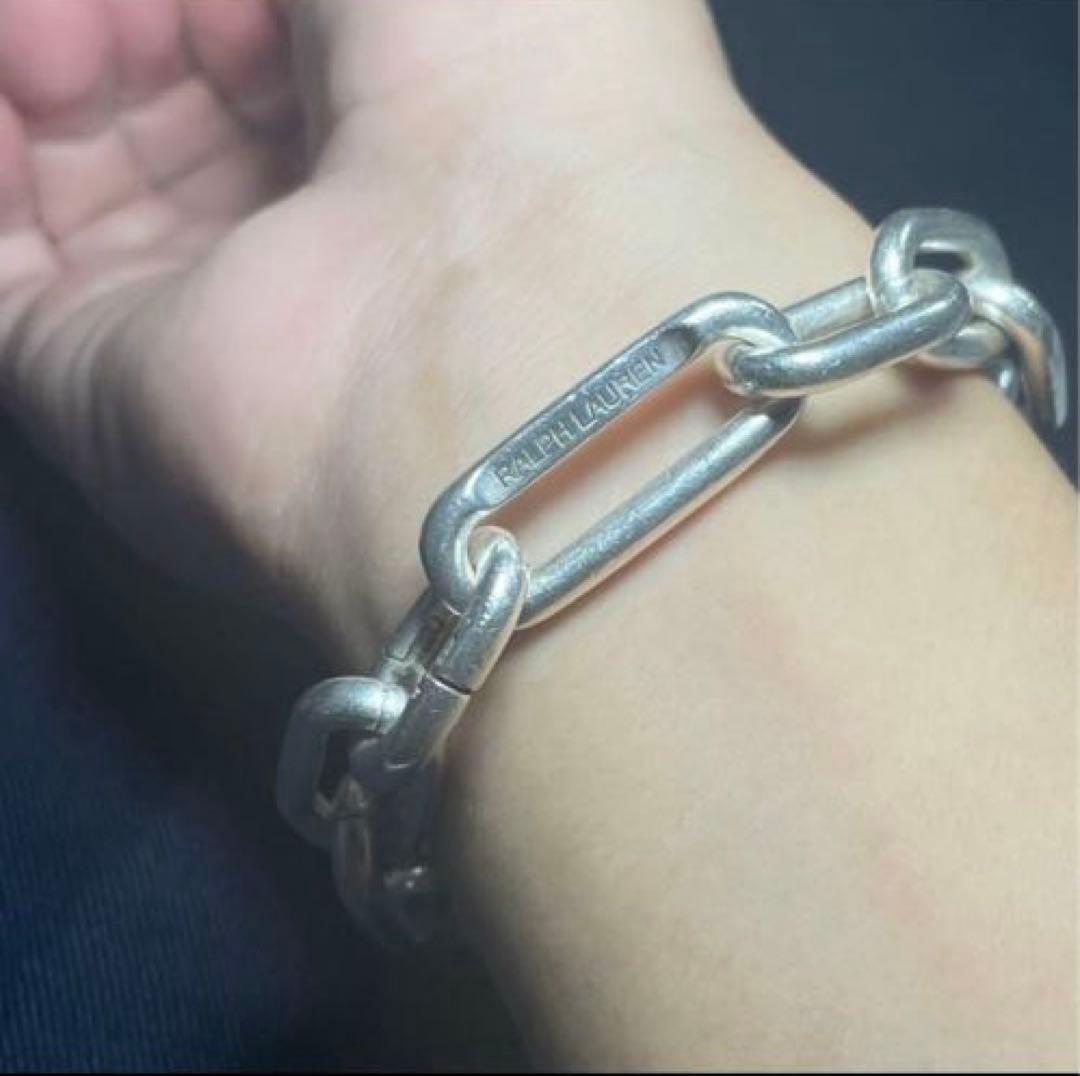 レア　ラルフローレン　チェーンブレスレット