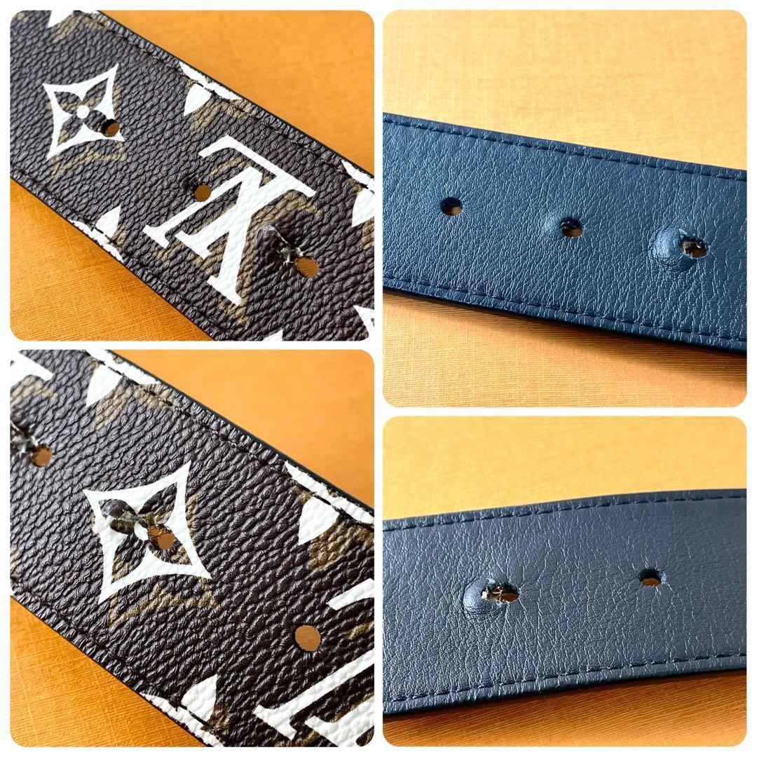 ルイヴィトン LVシェイプ　モノグラム　ベルト　メンズ　MP241 リバーシブル