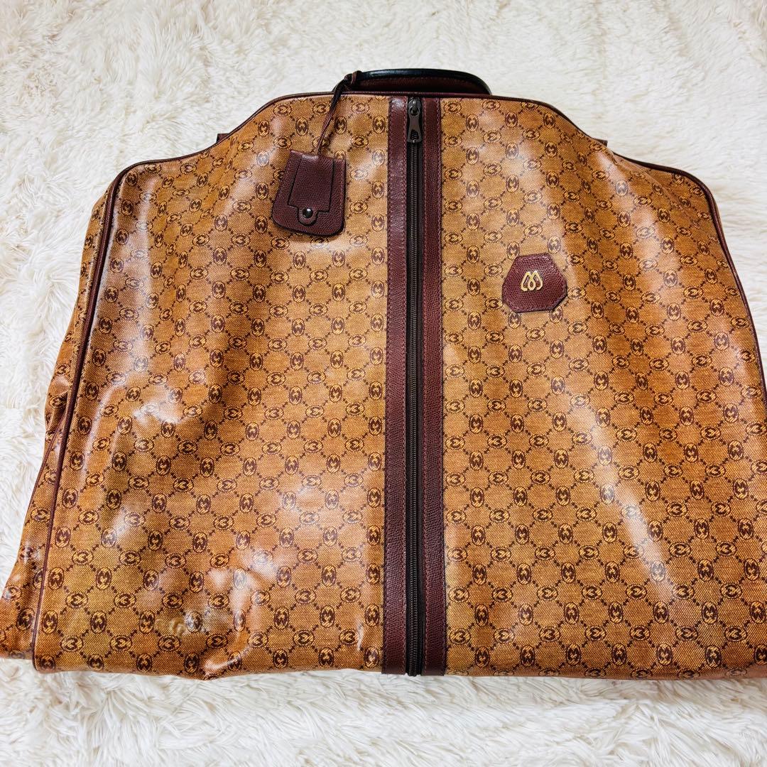 希少　モラビト　ガーメントケース　総柄　スーツケース　トランク　出張　ハンガー