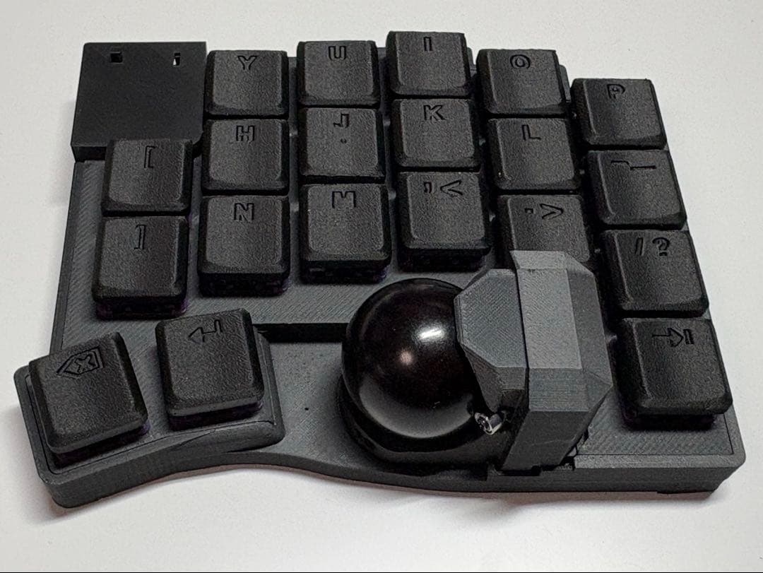 17mm狭ピッチ BT無線KeyballBLE 42keys 完成品