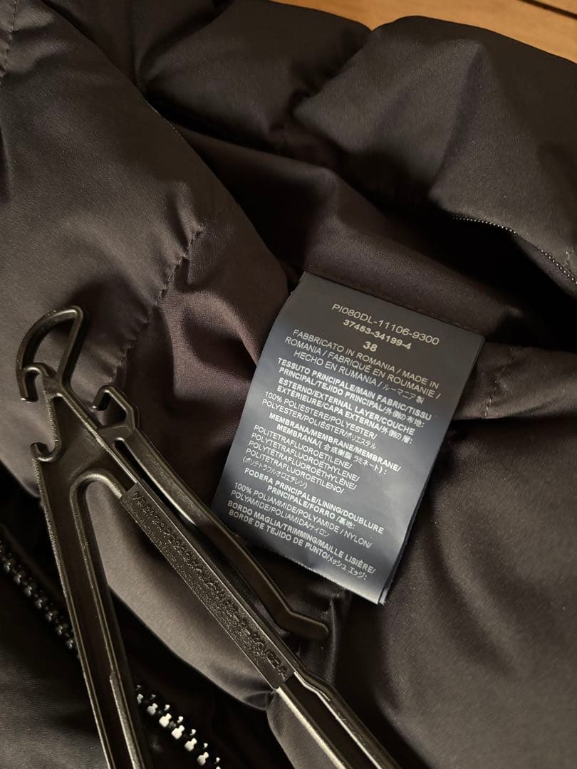 『美品』　HERNOラミナーレディースダウンブラック　38