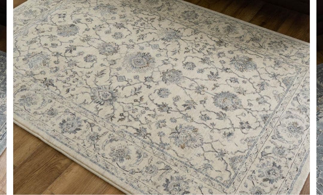 ueno【ラグ】ペルシャ　正方形　200×200cm アイボリー