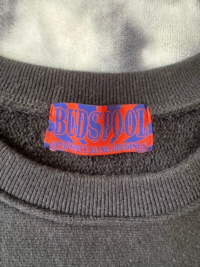 【希少・日本製】BUDSPOOL ブラックトレーナー　スウェット　舐達麻