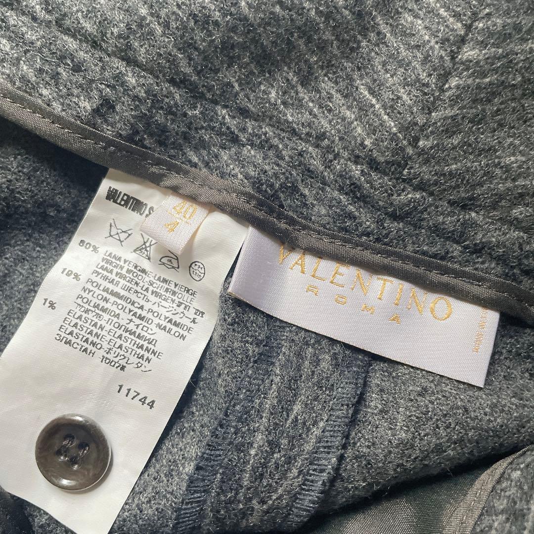 極美品⭐︎VALENTINO グレー ストライプ パンツスーツ セットアップ 40