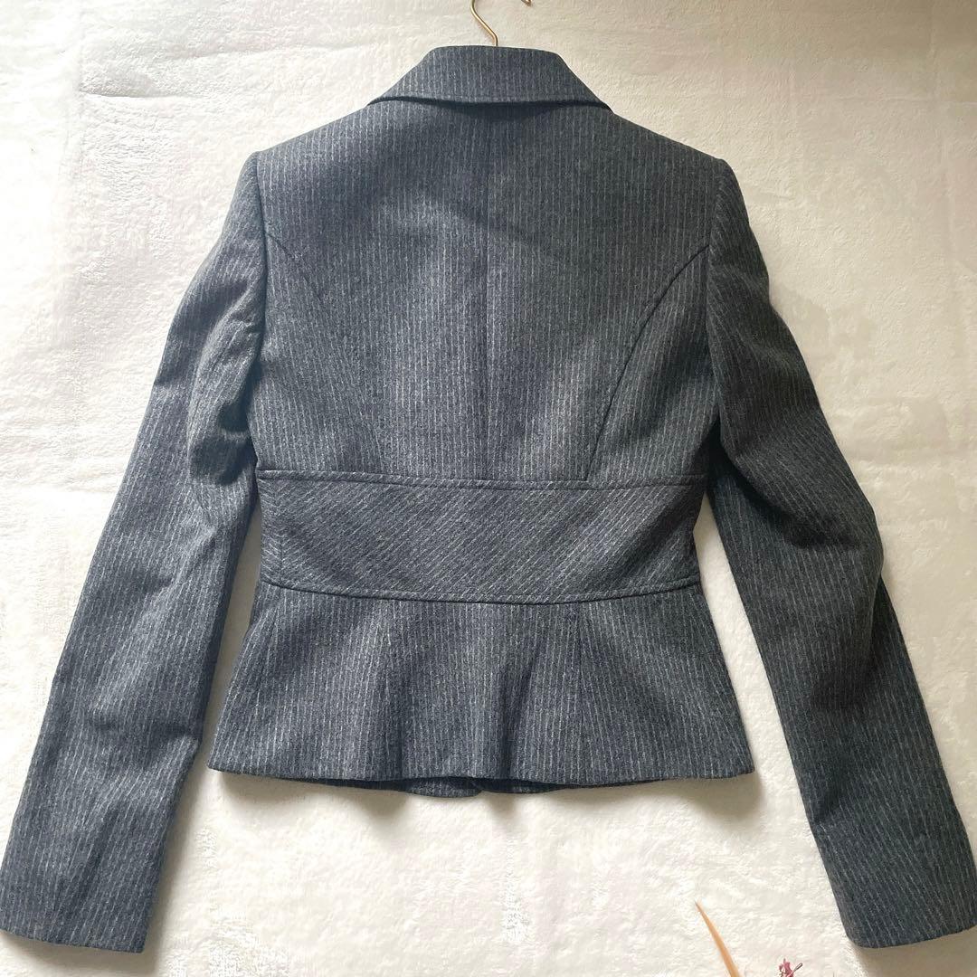 極美品⭐︎VALENTINO グレー ストライプ パンツスーツ セットアップ 40