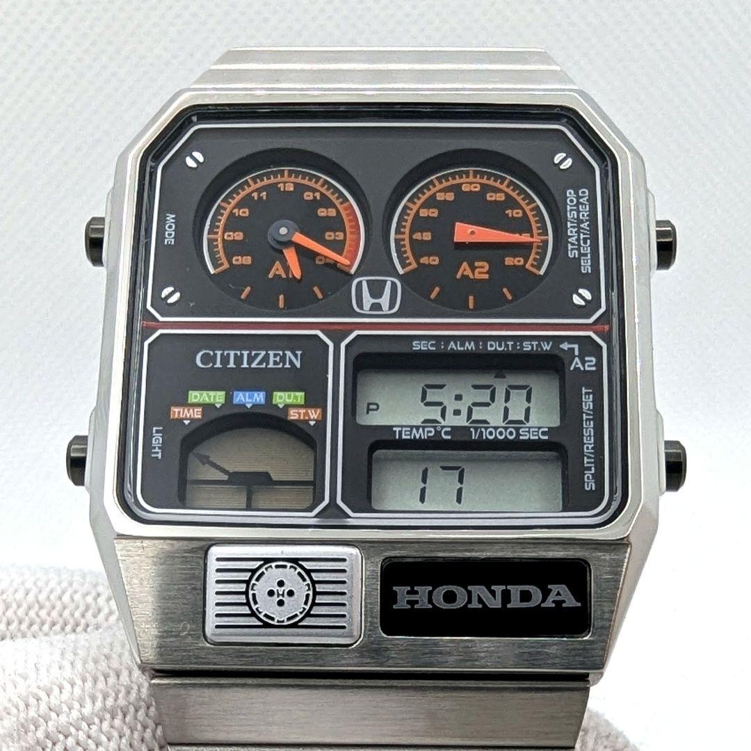 【美品・稼働 箱 保証書】CITIZEN HONDA PRELUDE TEMP