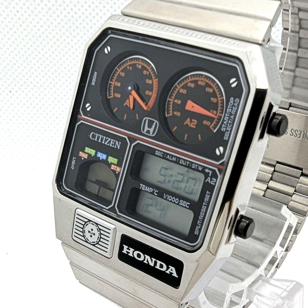 【美品・稼働 箱 保証書】CITIZEN HONDA PRELUDE TEMP