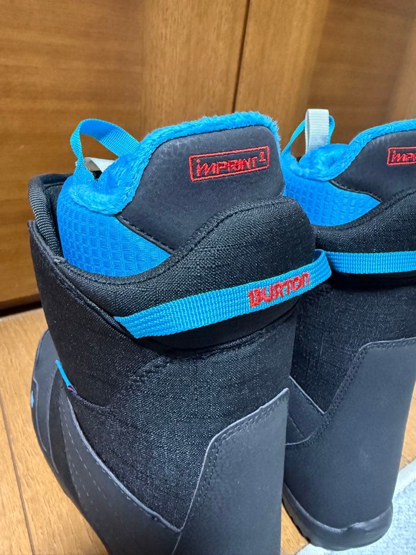 Burton ZIPLINE 子ども用スノーボードブーツ ブラック/ブルー