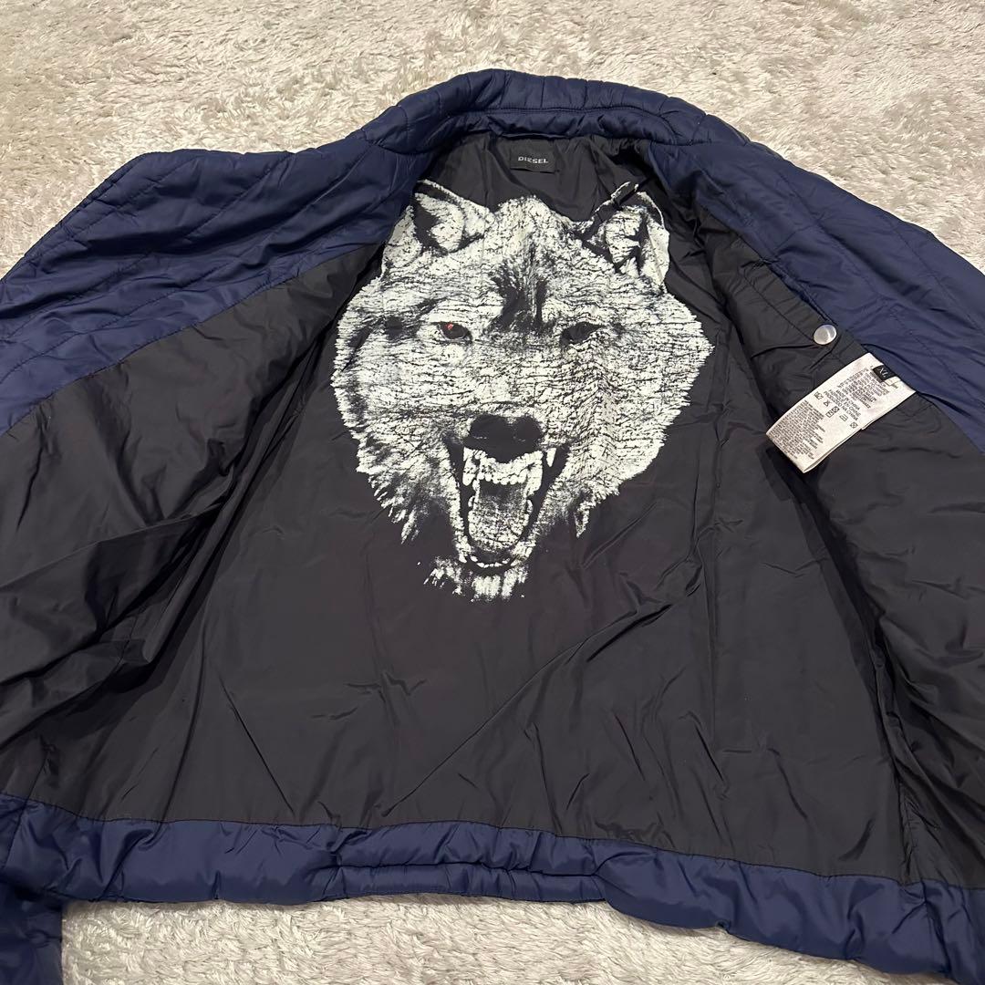 特大XL ディーゼル　ライダース　中綿　ジャケット　メンズ　ウルフ