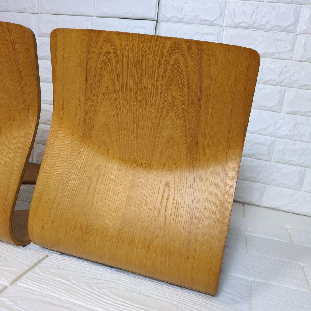 ◎美品◎　天童木工　曲げ椅子　座椅子　2脚セット
