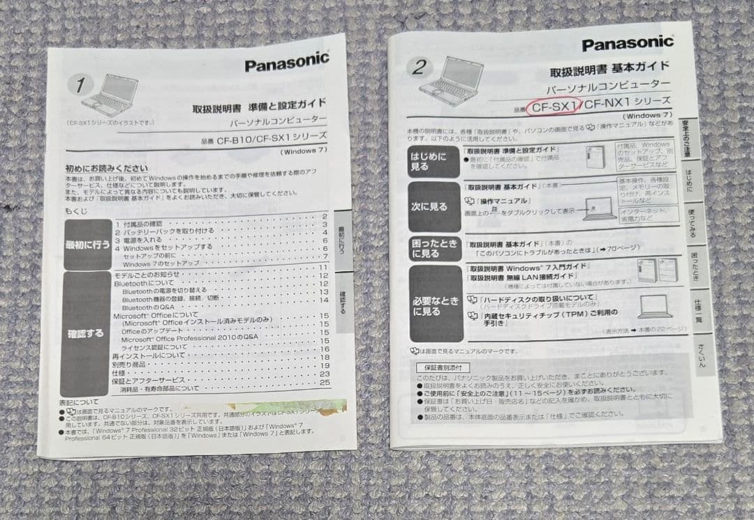 Panasonic レッツノートCF-SX1