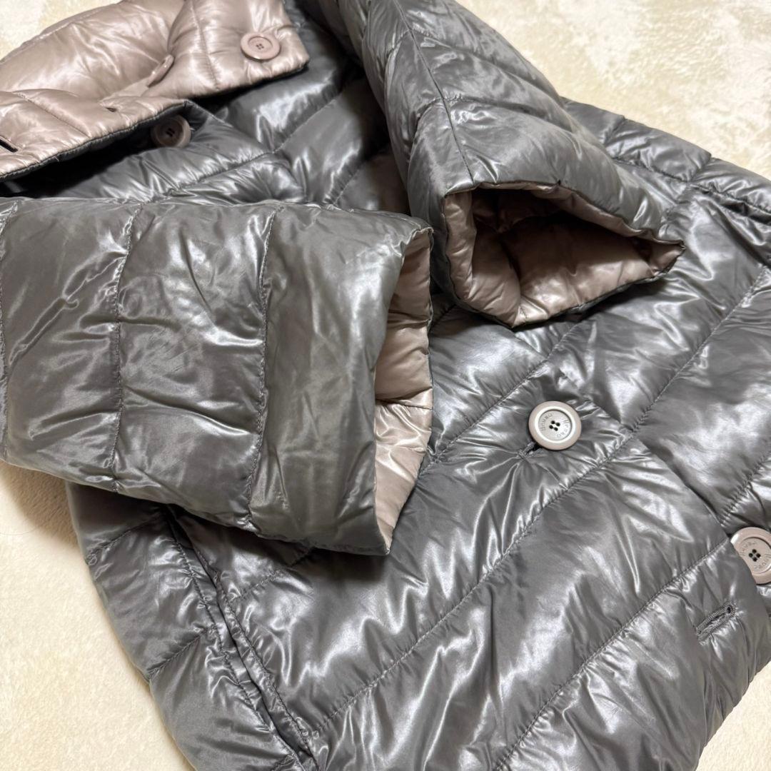 ヘルノ ハイネック リバーシブル ダウンジャケット 38