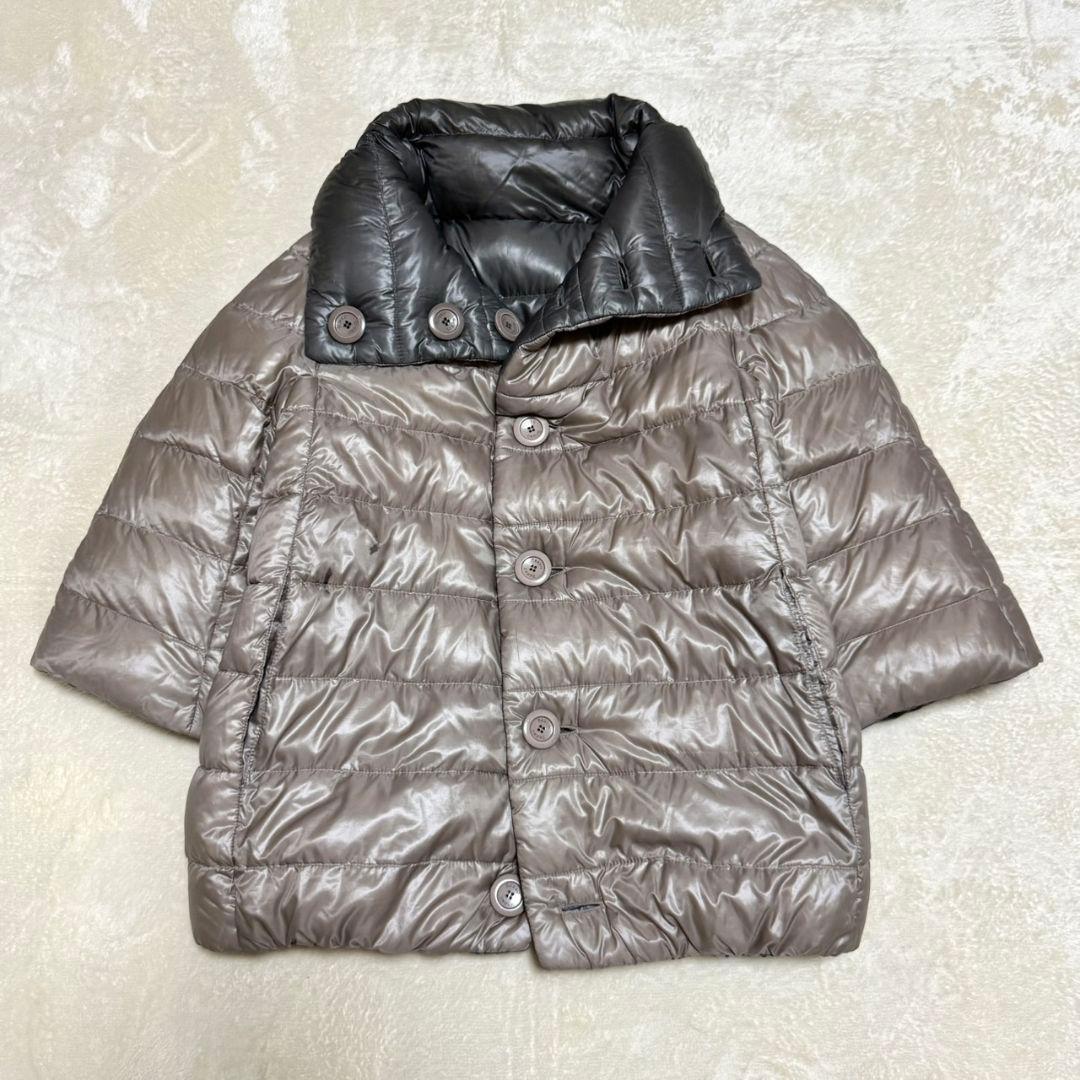 ヘルノ ハイネック リバーシブル ダウンジャケット 38