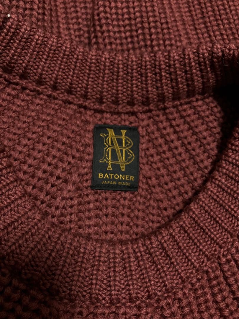 BATONER(バトナー) のシグネチャー クルーネックニットセーター　送料無料