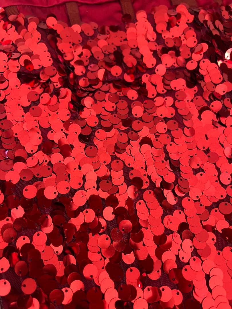 DOLCE & GABBANA レッド スパンコール