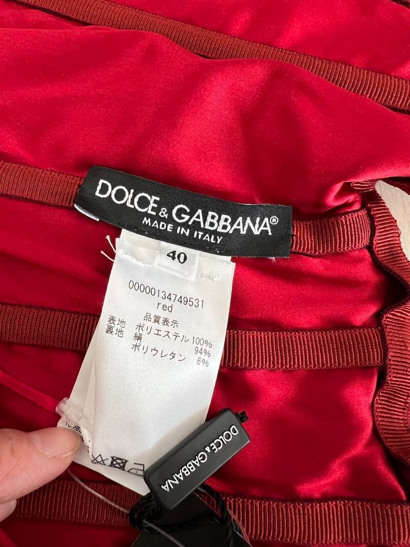 DOLCE & GABBANA レッド スパンコール