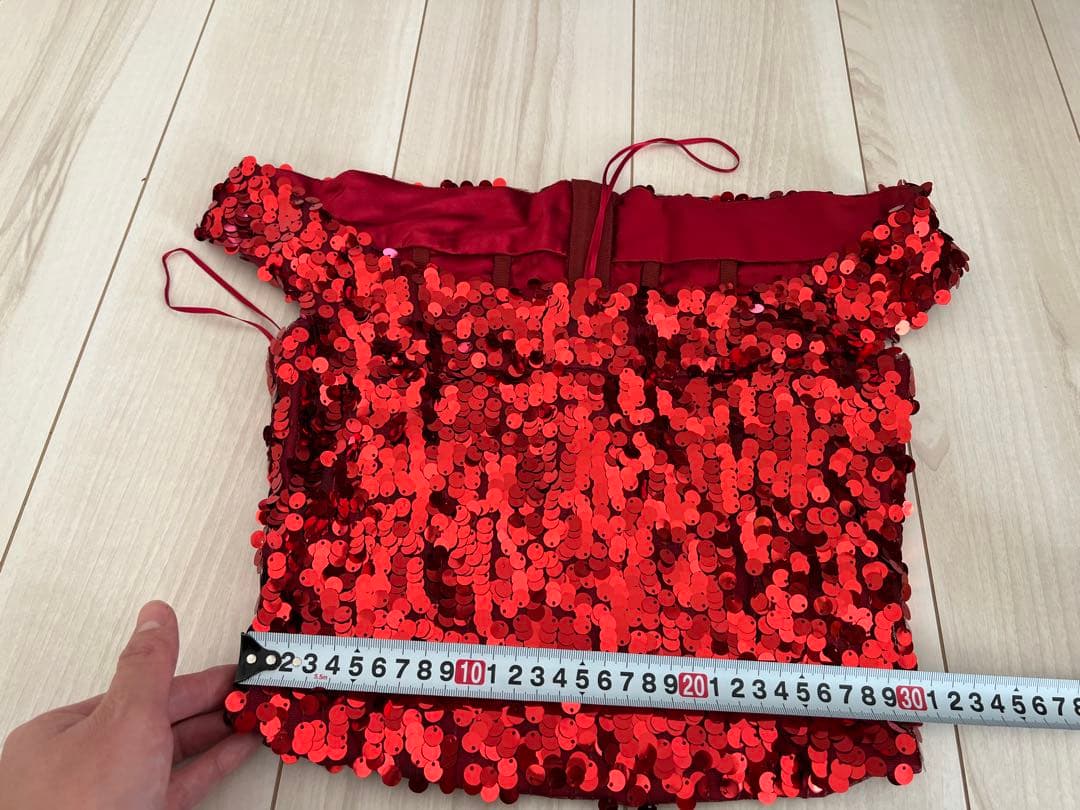 DOLCE & GABBANA レッド スパンコール