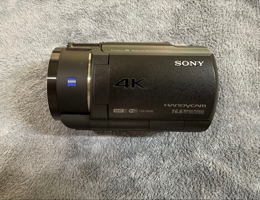 【美品】SONY FDR-AX40 4K 空間光学手ブレ補正 セットSDカード付