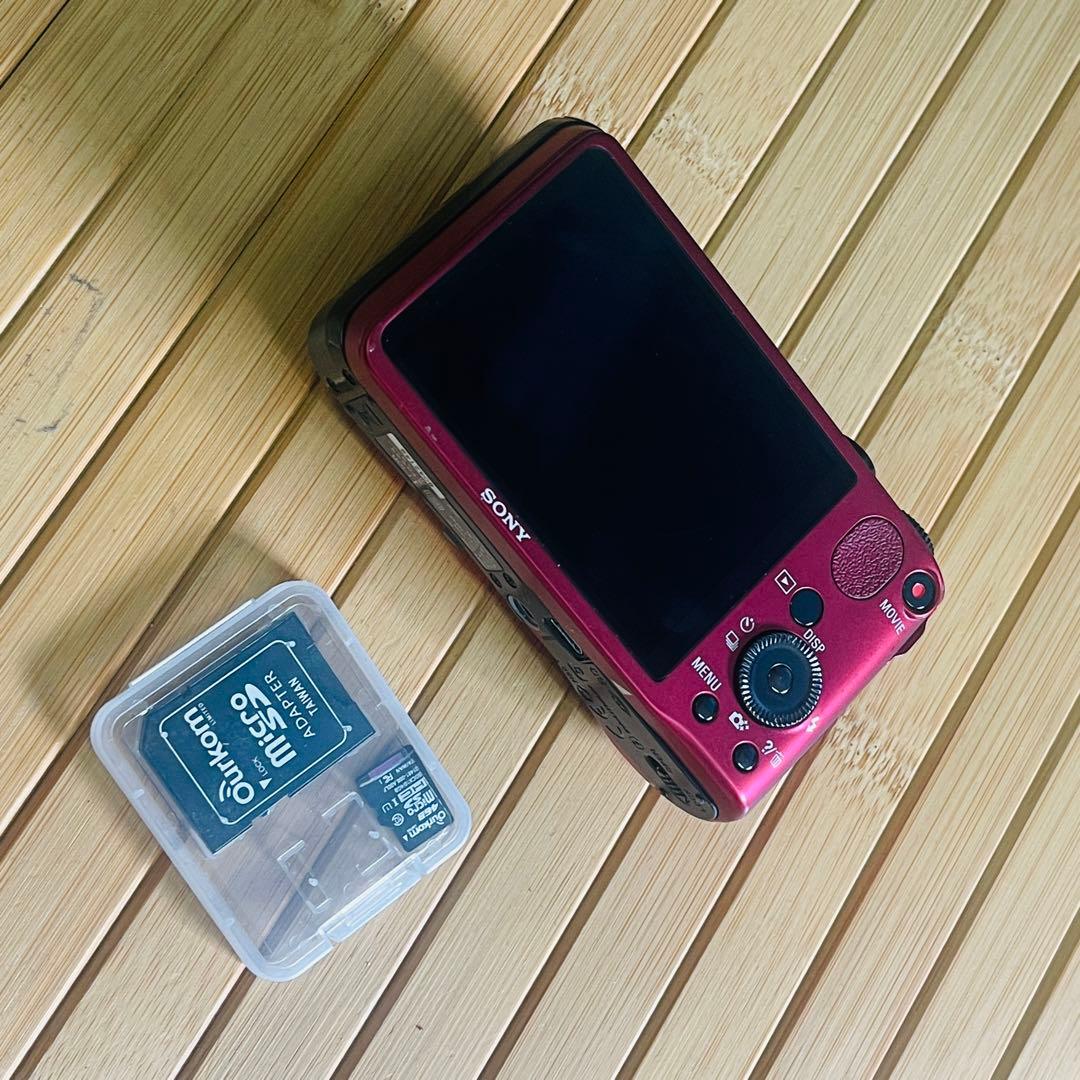 SONY Cyber Shot デジカメ DSC-HX10V レッド 動作品