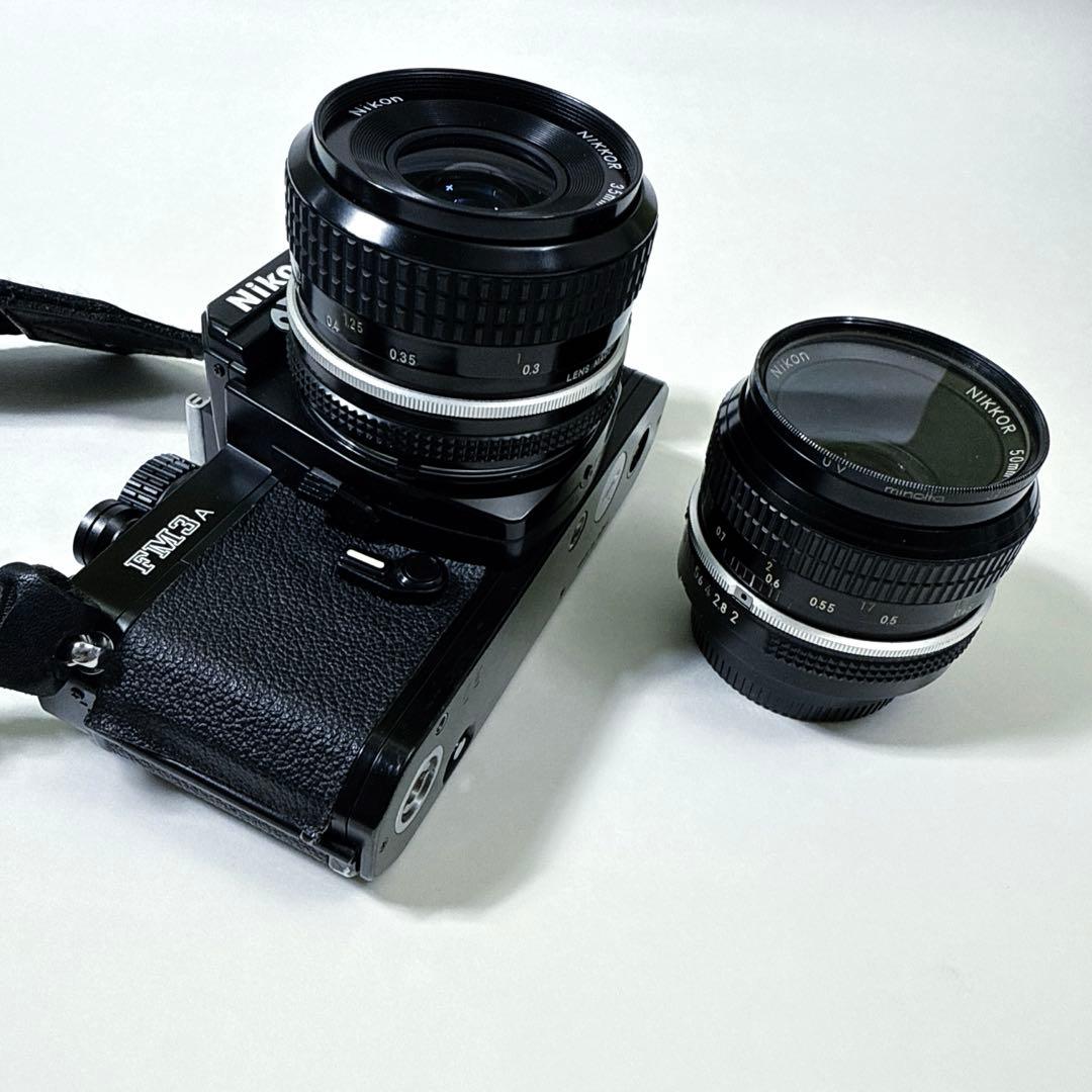 ニコン FM3A ブラック 35mm 50mmセット 完動品